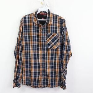 Element Skateboard Mens Small Plaid Button Shirt